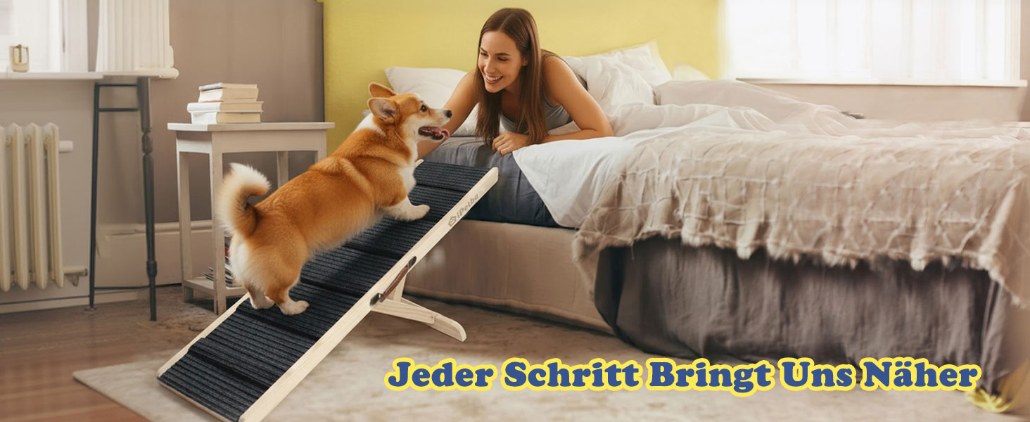 Рампа для собак та котів Hunderampe - складана, регульована, до 90 кг (внутрішнє використання до 35 кг)