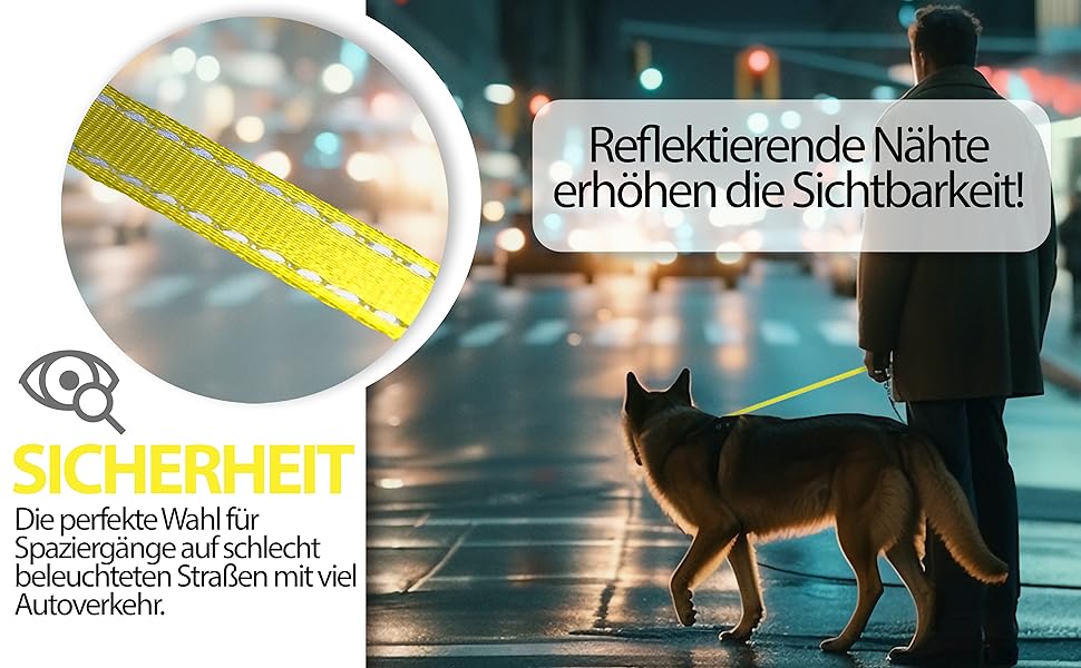 Рулетка для собак Bluzelle 8м, до 50кг, Neon-Yellow, з металевим карабіном 360°, зручний гумовий хват, стопорна система