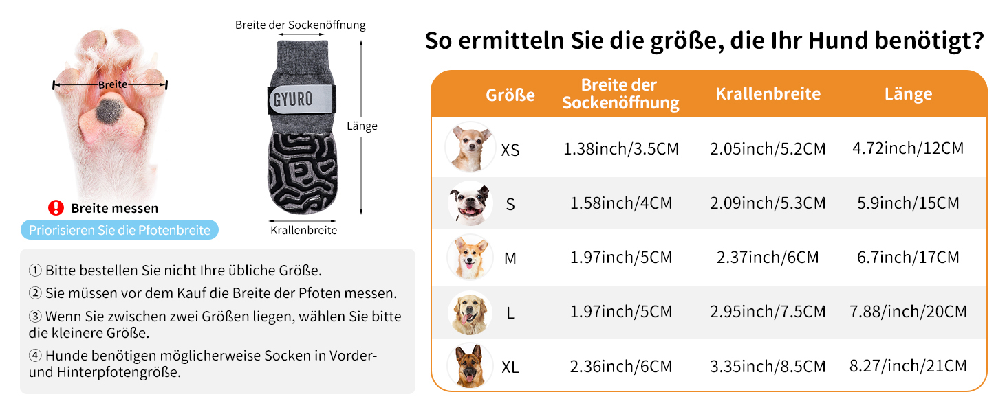 Шкарпетки для собак з неслизькою підошвою та регульованим кріпленням (Сірий, L)