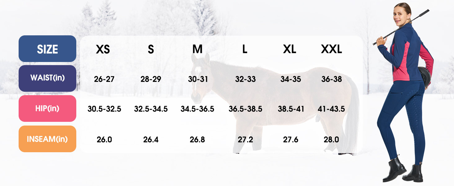 Легінси для верхової їзди жіночі зимові FitsT4 з флісу, силіконовий повний сидіння, з блискавкою та петлями для ременя, чорні, розмір M