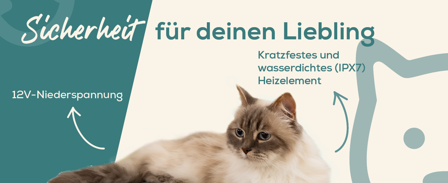 Електричне грільне ліжко Beurer Kira для собак та котів, з таймером, 41 x 34 см, миється при 30°C, зносостійке та водонепроникне