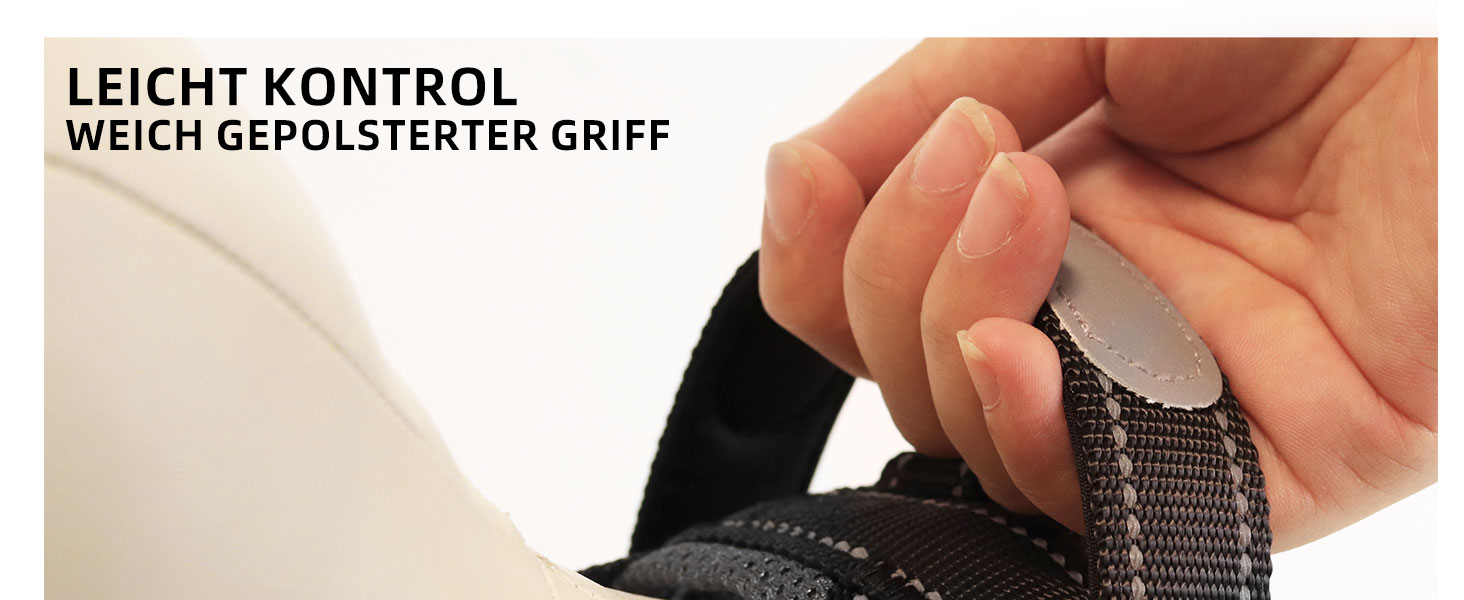 Нашийник для собак середніх та маленьких порід з повідком, кольоровий, сітка, м'який, з ручкою та кільцем, світловідбиваючий, легкий, чорно-сірий, розмір M