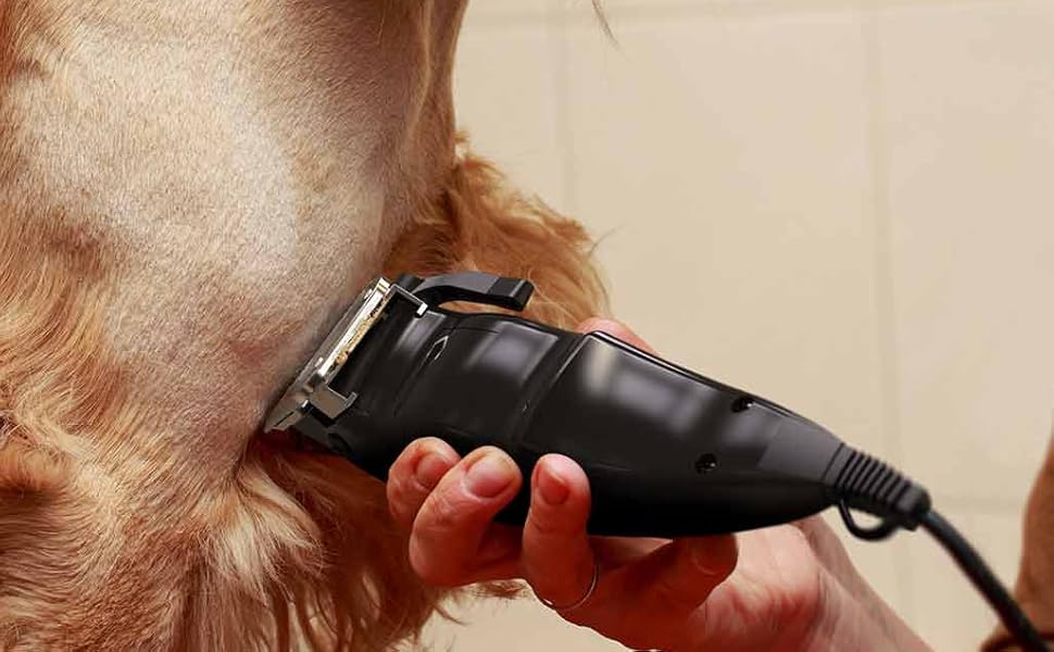 Машинка для стрижки тварин Wahl Performer Pet Clipper: повний набір для догляду за шерстю, леза з вуглецевої сталі, 4 насадки (3, 6, 9, 13 мм), чорний колір