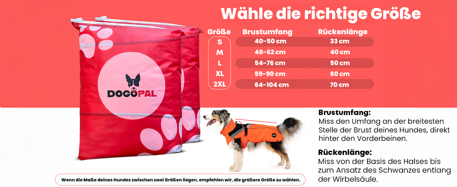 Водонепроникний дощовик для собак з винімним флісовим підкладкою, розмір L, помаранчевий