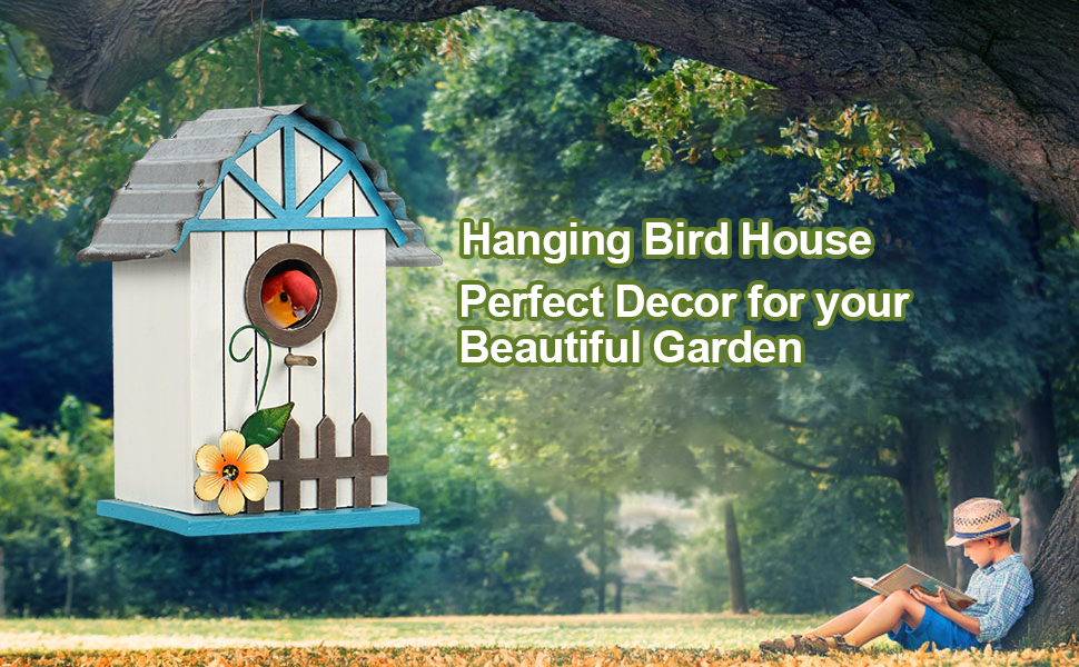 Дерев'яний будиночок для птахів Vogelhaus - годівниця та гніздовий ящик для диких птахів (28x18.5x31.5 см)