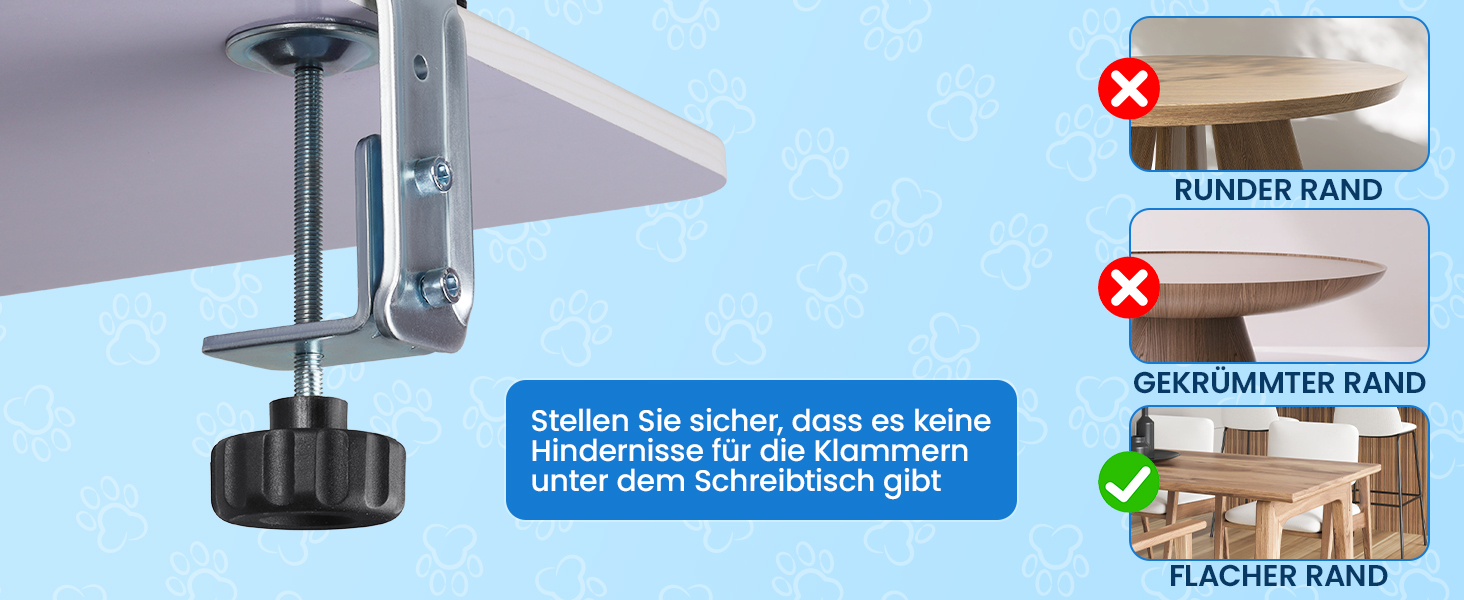 BSWAY Лежанка для кота на стіл - без свердління, 360° обертання, регульована висота. Підвищена котяча лежанка над столом. Тримає кошеня/кота близько, робочий простір чистий. (Темно-сірий, XL)