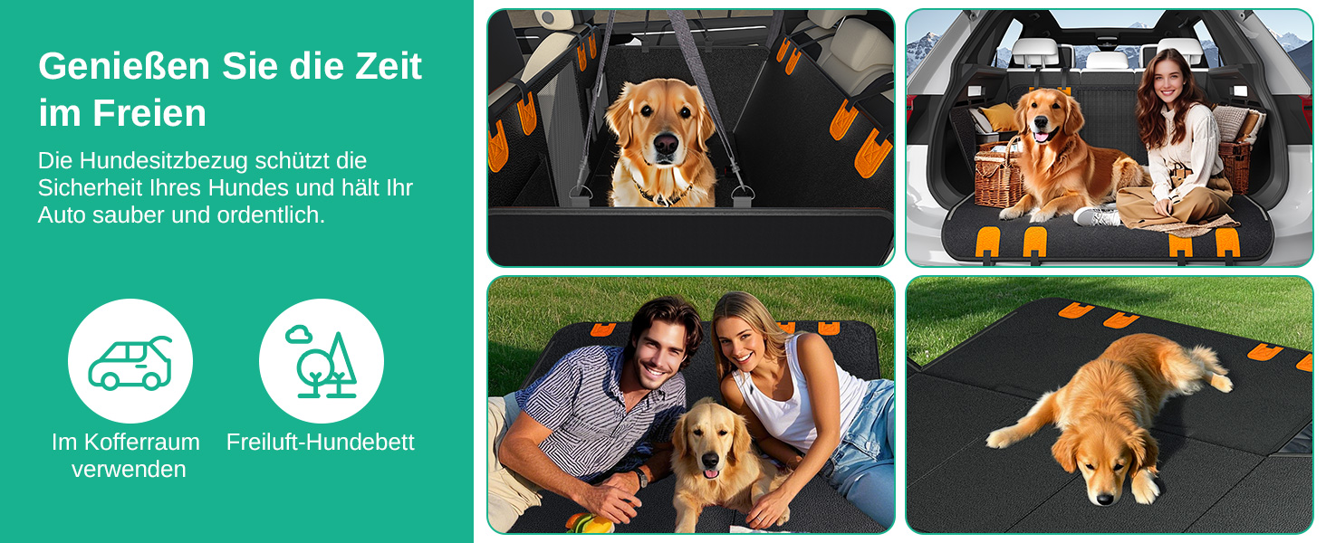 Водонепроникна автодека Dogat для собак з боковим захистом та оглядовим вікном, з кріпленням на ремінь безпеки, легко миється