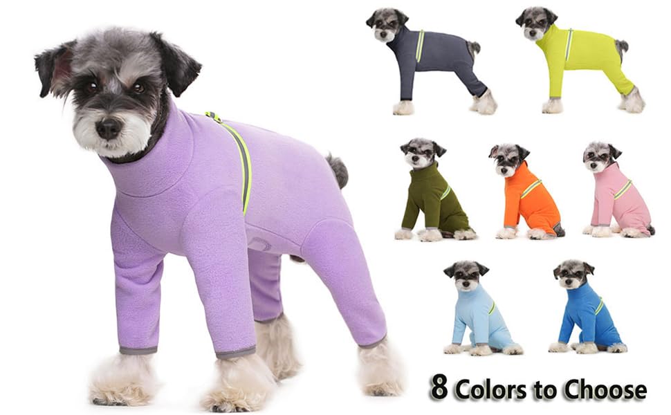 Зимовий одяг для маленьких собак: теплий зимовий пуховик, м'який фліс з світловідбиваючим блискавкою, комбінезон для цуценят, піжама для домашніх тварин, костюм, одяг (оливковий, розмір M)