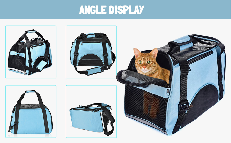 PETCUTE Сумка-переноска для собак і котів, рожева, 50 x 23 x 34 см