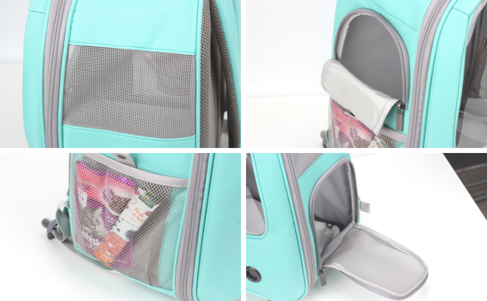 Рюкзак для кота та маленького собаки Lollimeow - зелений, для подорожей літаком, ідеальний для кошенят та цуценят