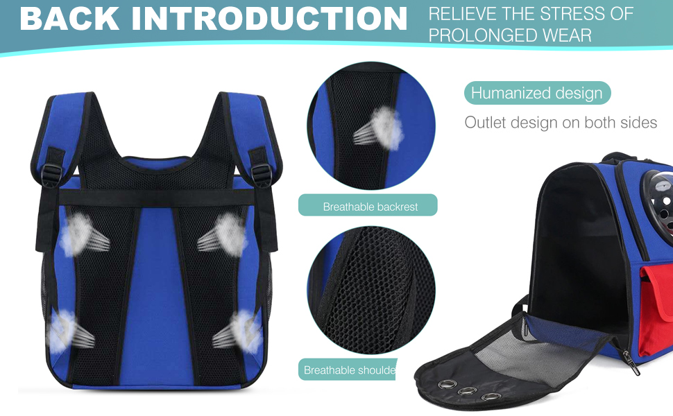 Рюкзак для кота PETCUTE, чорний, з висувною матрацом, для маленьких котів та собак, дихаючий, складаний, Oxford-Tuch