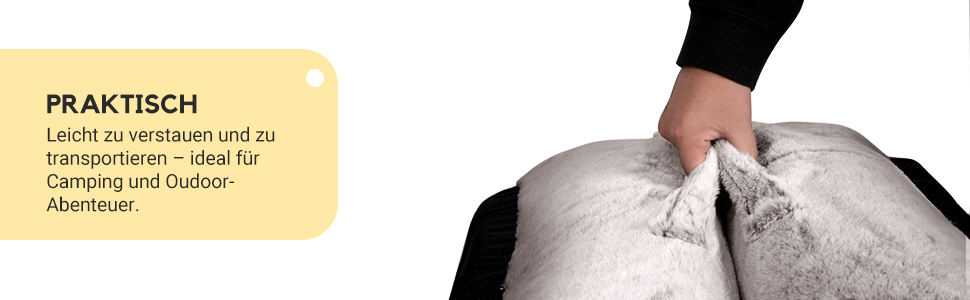 Крісло-ліжко для собак великих порід та людей, 180x114x35,6 см, з штучним хутром, ковдрою та подушкою, FURRYFECTION