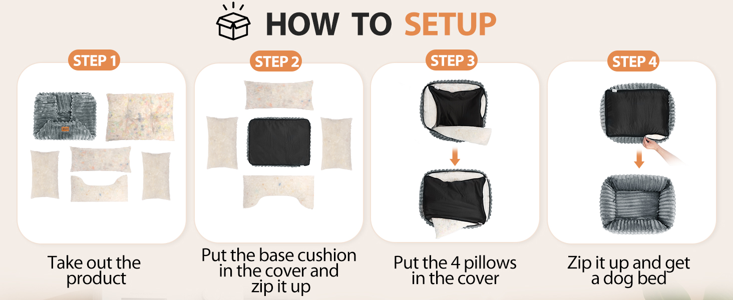 Ліжко для собак Nobleza, 65x55x20 см, сіре, з м'якою піною, знімний чохол, неслизьке дно