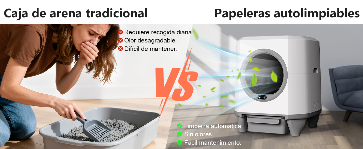 Автоматичний лоток для котів Katzenklo Selbstreinigend, 65л, XXL, з керуванням через додаток, для 2+ котів