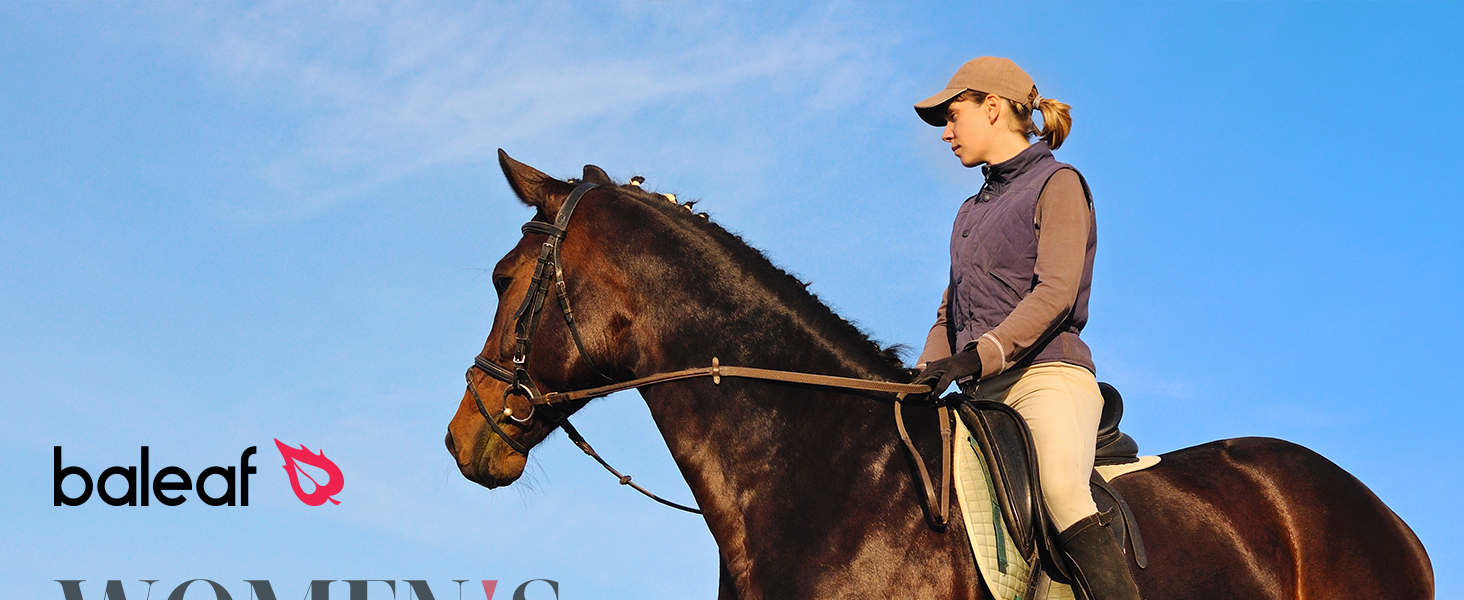Чорні зимові штани для верхової їзди Baleaf з флісу (повний пояс), з кишенями на блискавці, легінси, розмір L