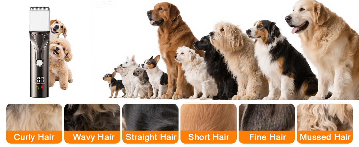 Набір для стрижки собак 4 в 1 Ninonly: тиха, акумуляторна машинка для собак та котів з 4 насадками для тіла, лап, очей та вух. Тример для лап. Колір: Gunmetal