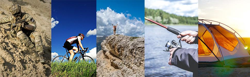 Тактичний нашийник для собак Huntvp, регульований, з ручкою контролю, з нейлону, з підкладкою, металева застібка, для середніх собак, для полювання, тренувань, активного відпочинку, камуфляж M