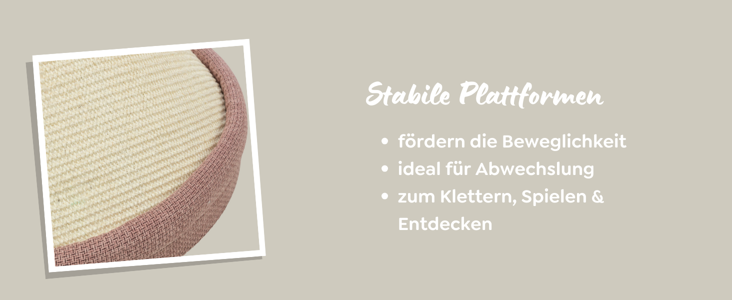 Кігтеточка TRIXIE Viviana (круглий, бежевий) – багатоповерхова, 114 см