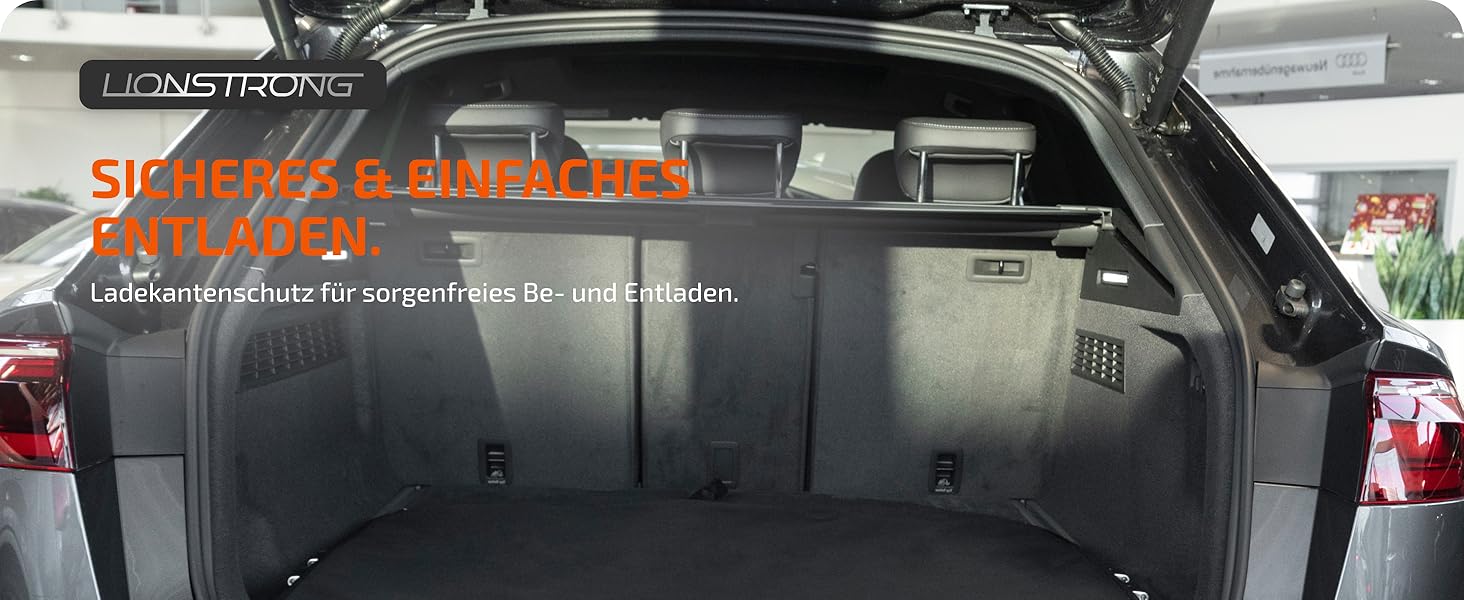 Захист для багажника LIONSTRONG® - універсальний килимок для багажника авто [ГАРТЕРЯНИЙ & ВОДОНЕПРОНИКНИЙ] - підходить для легкових автомобілів та SUV - захист багажника для собак, стійкий до подряпин та ковзання (100x150 см)