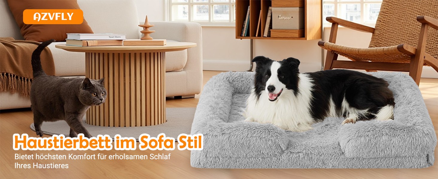 Ортопедичне ліжко для собак великих порід: тепле, неслизьке, стійке до укусів. Яйцеподібне поролонове ліжко-подушка для собак, знімний помпон, килимок для собак. Чудовий подарунок для любителів собак на зиму. Колір: сірий, розмір: L