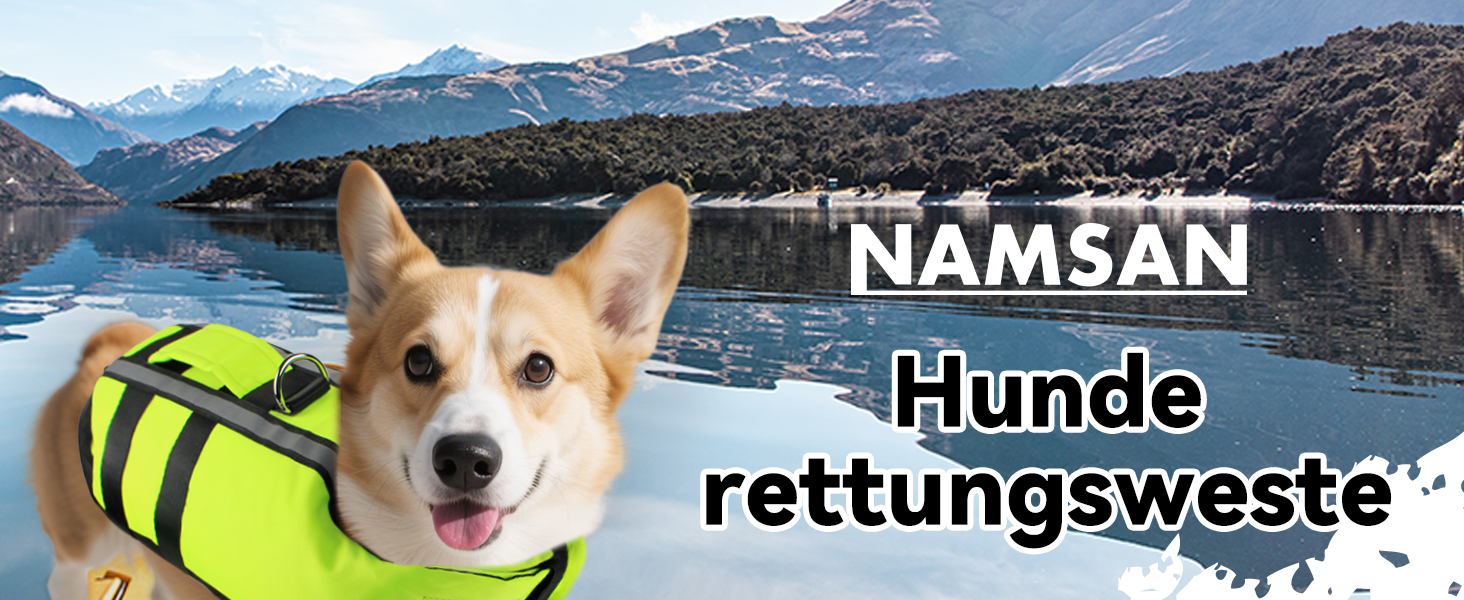 Рятувальний жилет для собак NAMSAN - надувний, для малих, середніх та великих собак, зелений (M)