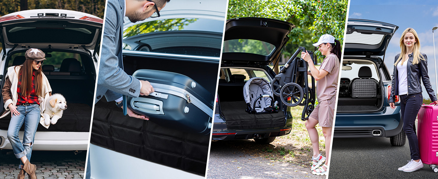 Захист для вантажного відсіку автомобіля, 96 x 64 см, універсальний, складний, для собак та вантажів