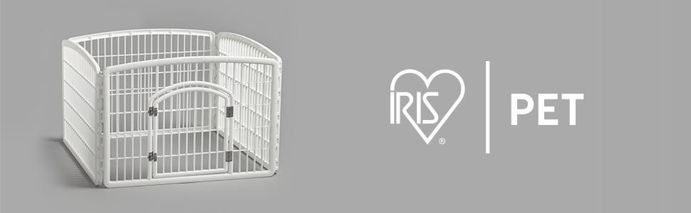 Вольєр для домашніх тварин IRIS 301479 з дверцятами, 117х117 см, пластик