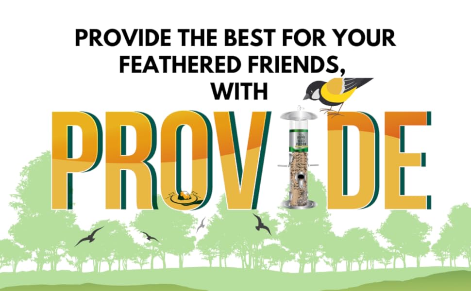 Годівниця для птахів на сонцезахисній підставці, для саду, срібна. З наповнювачем: соняшникові зерна та суміш.