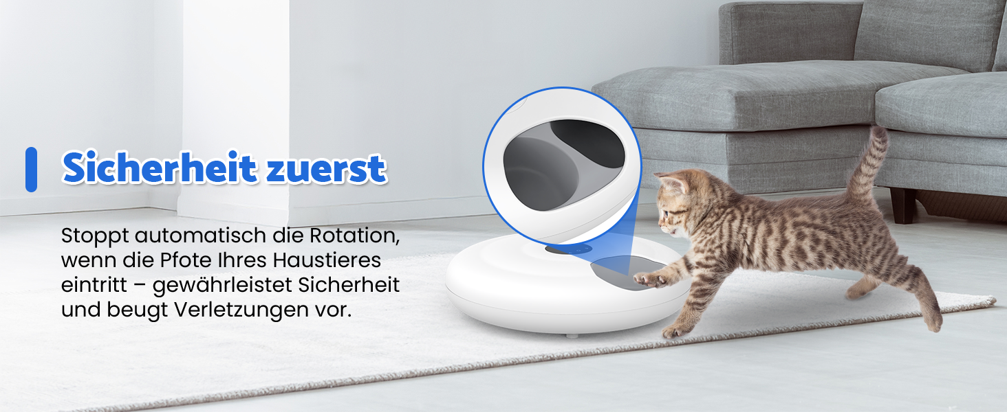 Автоматичний годівник для котів з вологим кормом, 6 прийомів, з таймером та WiFi, для сухого та вологого корму