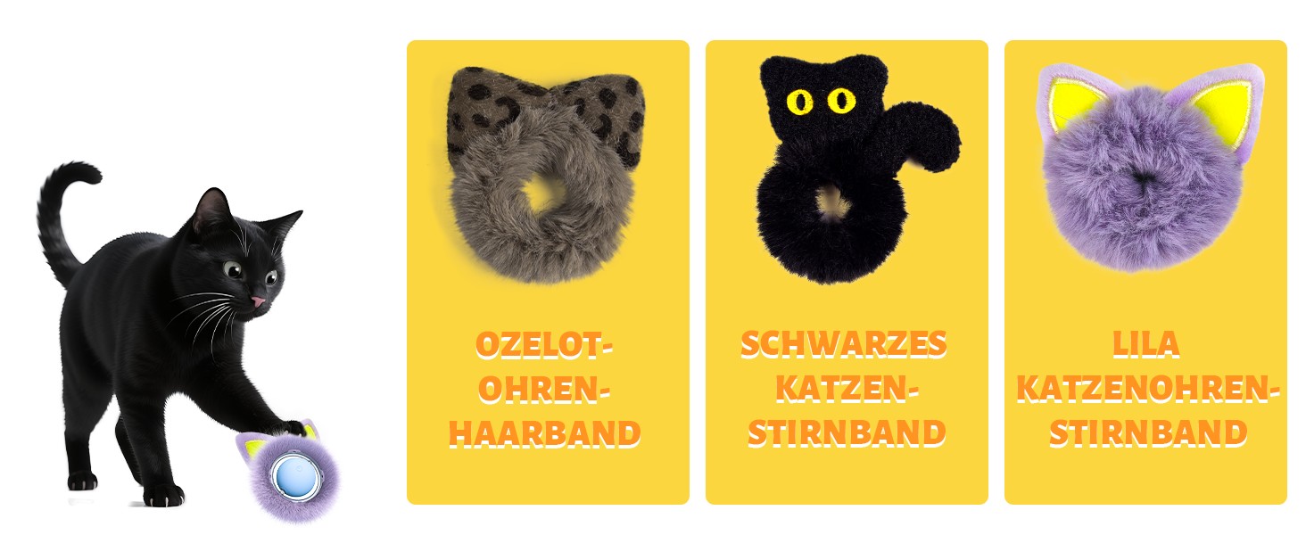 Іграшка для котів GoldenSun: м'ячик-дзюрчалка з рухом, килимок з мишками, приховане ігрове місце (3 шт.)