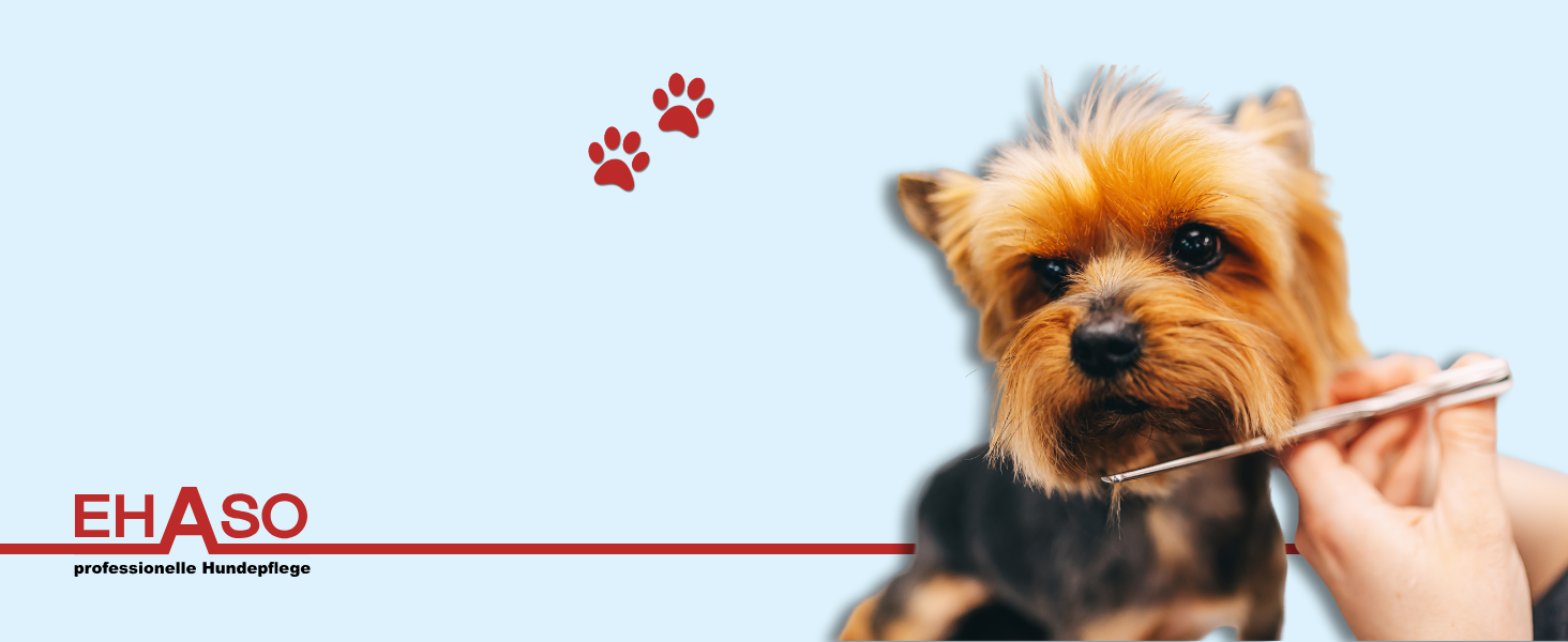 Професійна ножиця для грумінгу собак EHASO 22 зубчики, 17 см, чорний титан