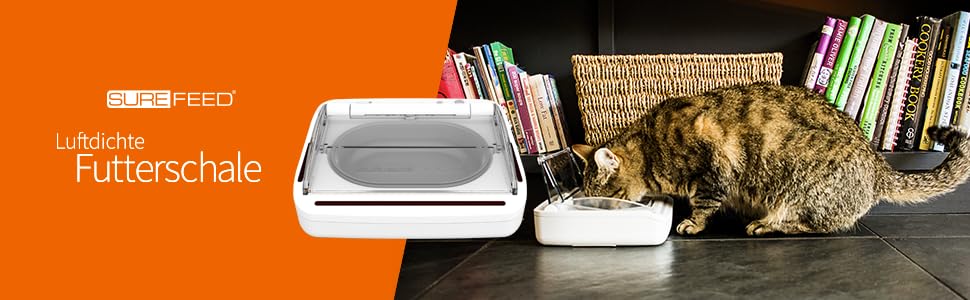 Sure Petcare SureFeed годівниця для котів та маленьких собак, автоматична, герметична, біла