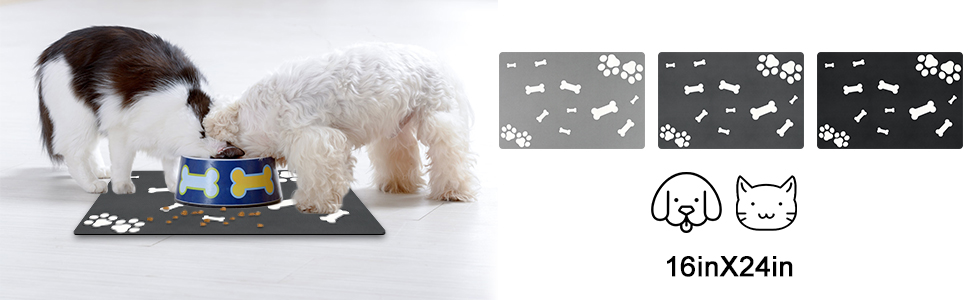 Килимок для собак та котів Lurowo, швидковисихаючий, надпоглинутий, миючий, з антиковзаючим покриттям, 40 x 60 см, дизайн 
