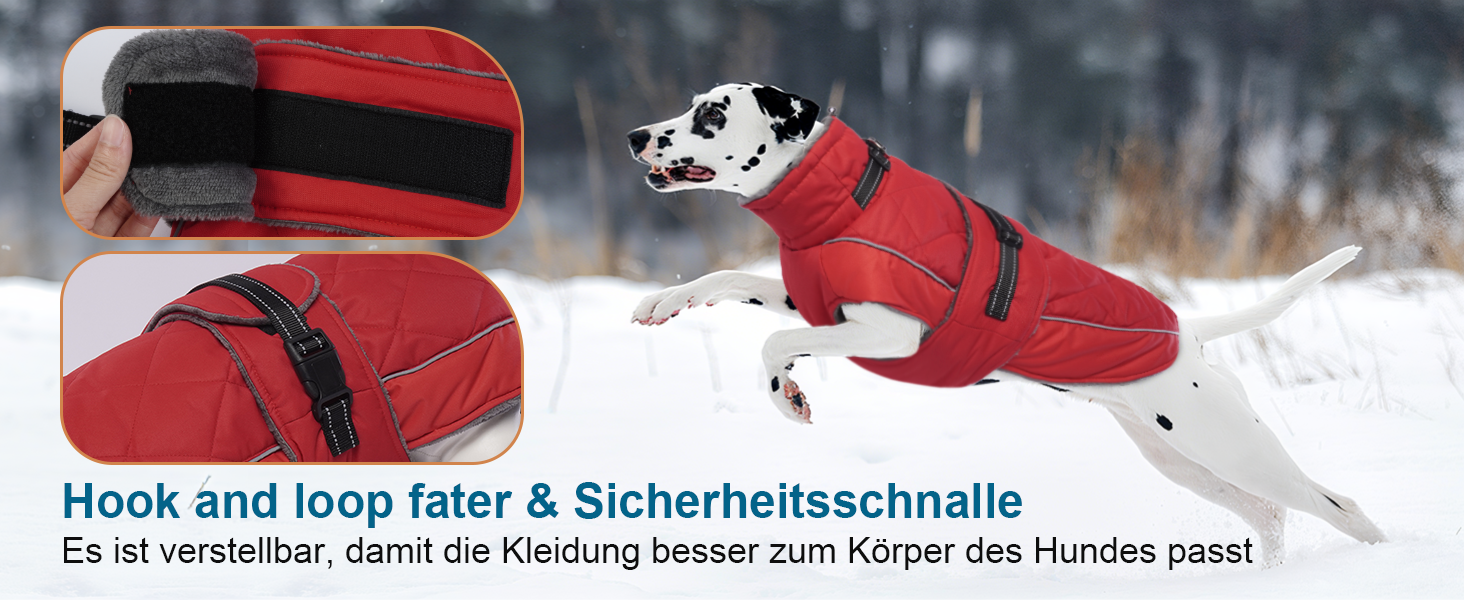 Водонепроникний зимовий одяг для собак великих порід (Німецька дога) з високим коміром, 3XL, зелений
