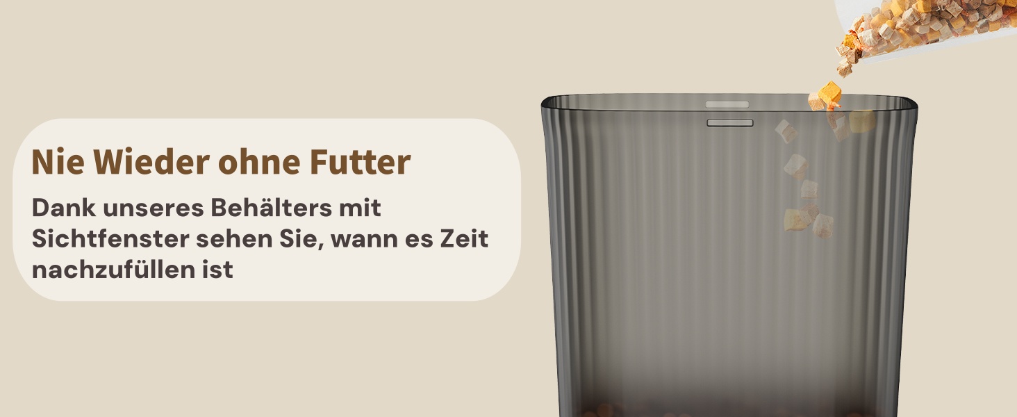 Автоматичний годівник для котів та собак HoneyGuardian з Wi-Fi, 2 миски, 3.5л, APP-керування