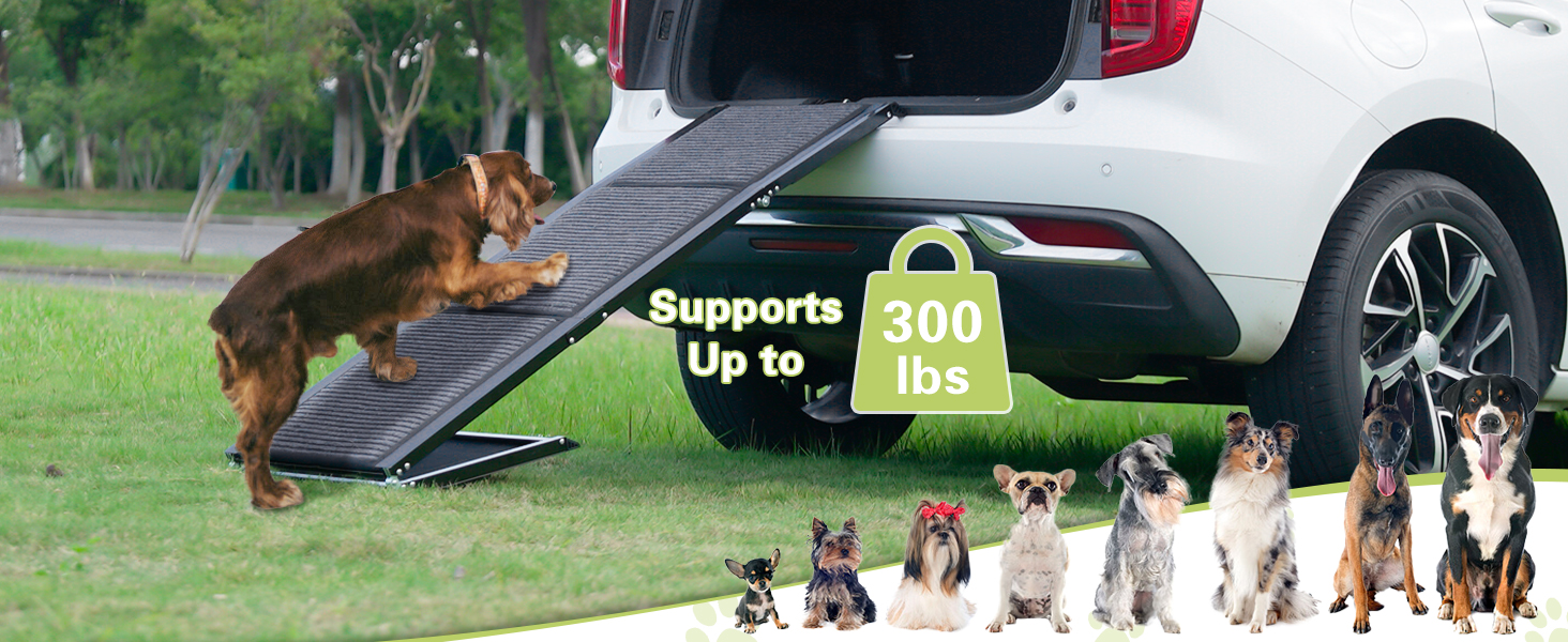 Рампа для собак у машину, 180 см, розкладна, протиковзка. Підходить для авто, вантажівок та SUV. Ширина 50 см. Максимальне навантаження: 110 кг