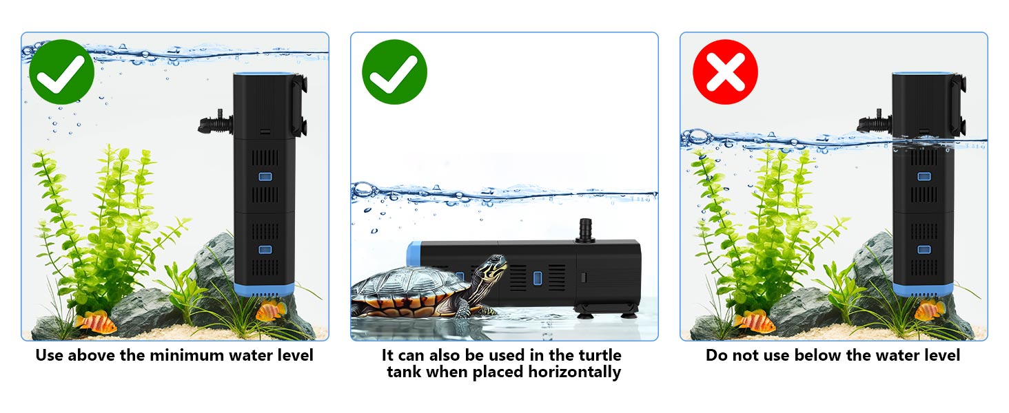 Акваріумний фільтр Fishkeeper 1000 л/год, 16W, для акваріумів 120-300 л, 4-в-1 (фільтр, аератор, помпа, губка)