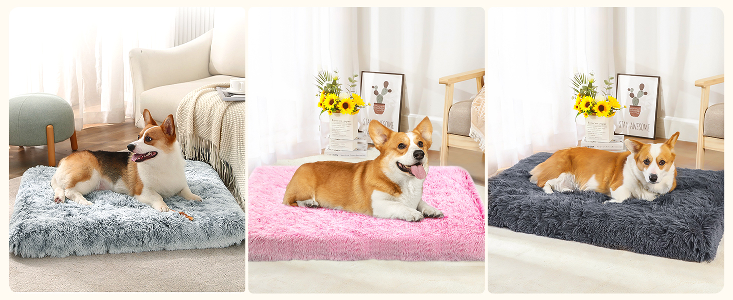 М'яке ортопедичне ліжко для собак DONWEI, 75x50x6 см, сірого кольору, знімний чохол, неслизьке, для клітки