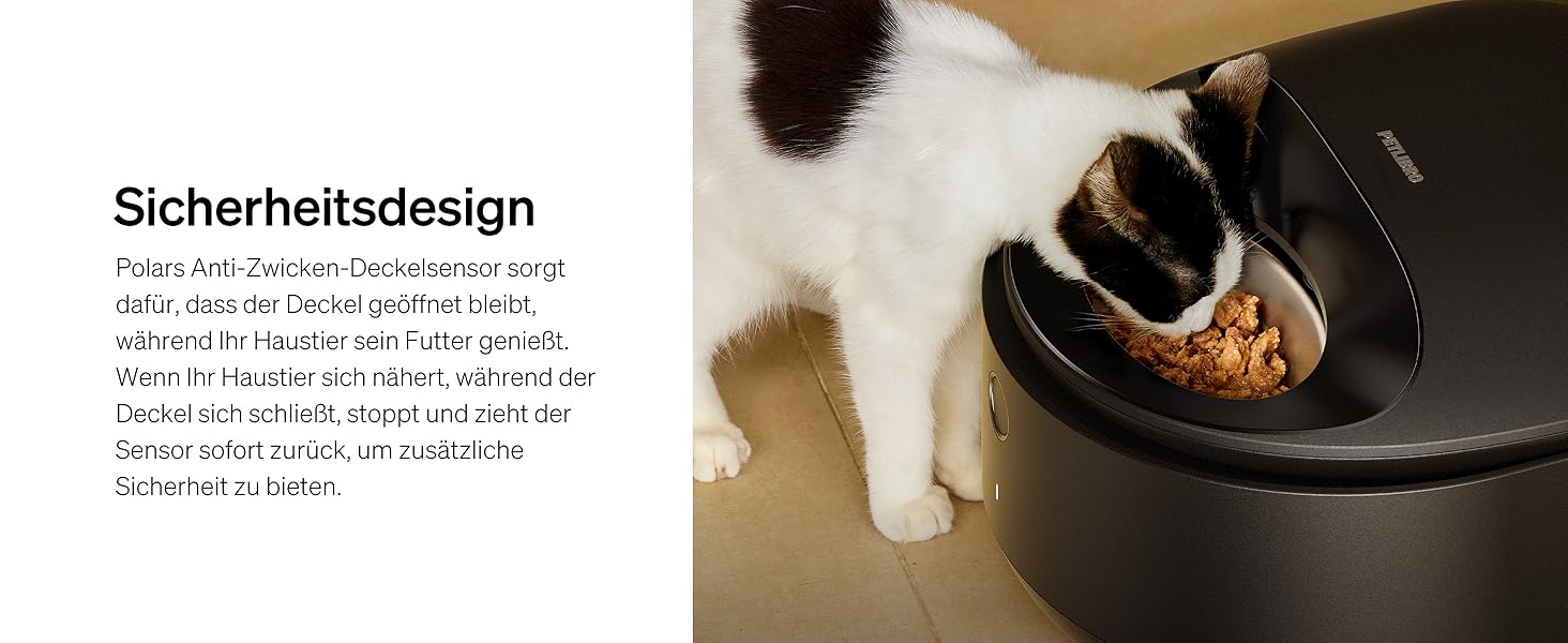 Автомат годування котів PETLIBRO для вологого корму з мискою з нержавіючої сталі, з напівпровідниковим охолодженням, Wi-Fi управління через додаток, 3 дні свіжості, чорний