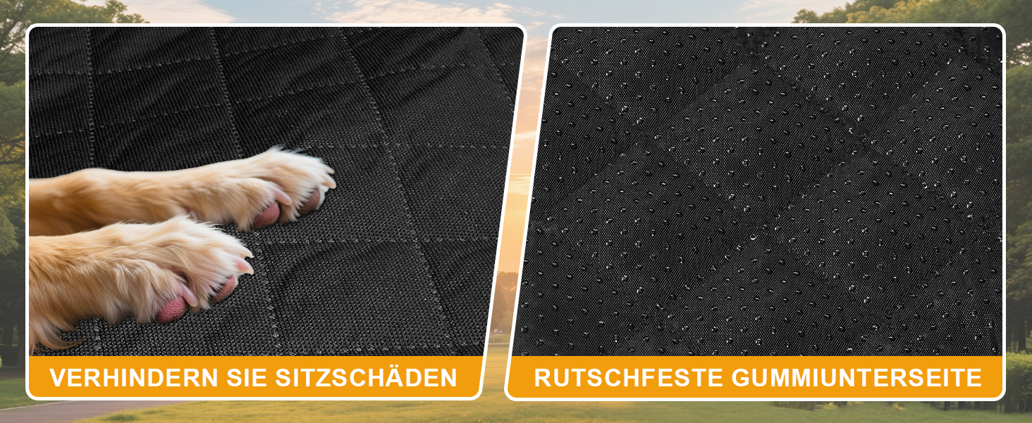 Захист для заднього сидіння авто для собак, 600D, водовідштовхувальний, стійкий до подряпин, з боковими захистами та оглядовим вікном, універсальний, для собак