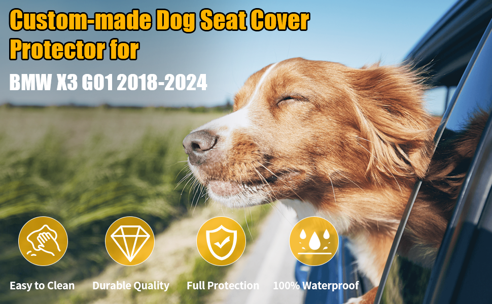 Захисний чохол на сидіння автомобіля для собак, сумісний з Tesla Model 3 Y S (2018-2023), X3 G01, водонепроникний та стійкий до подряпин