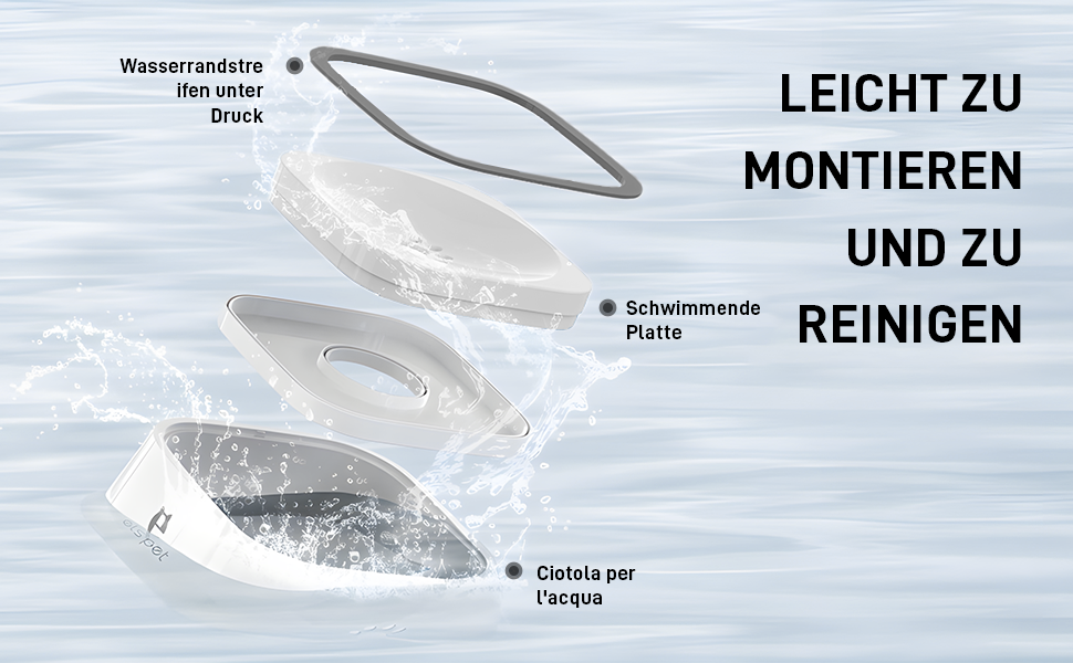 Миска для собак з нержавіючої сталі, 1л, з плаваючою платформою, для подорожей, внутрішнє та зовнішнє використання, сіра