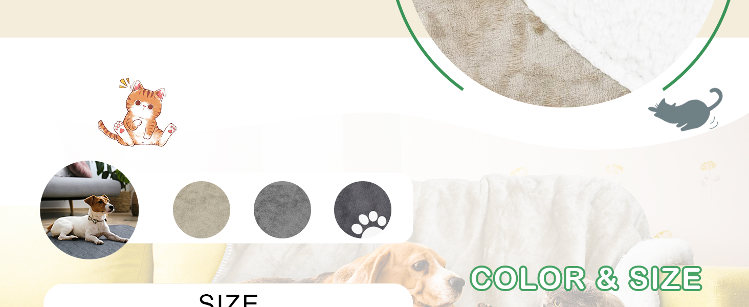 Водонепроникний плед для собак Kritter Planet, м'який та пухнастий, 75x130 см, темно-сірий, захист для авто, дивана, крісла, легко миється