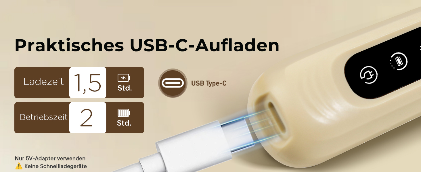 Триммер для догляду за лапами собак - 18 мм насадка, LED-дисплей, тиха робота 35 дБ, водонепроникний, USB-C, бездротовий - для лап, вух, обличчя та ділянок тіла