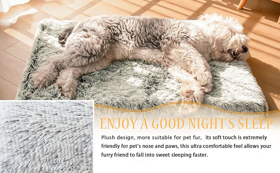 Велике собаче ліжко YAGE, миючий матеріал, ортопедичне ліжко, матрац для собачого будки, довге плюшеве ліжко, заспокійливе ліжко для собак, що бояться (L-90 см, сірий) L-90x70CM сірий