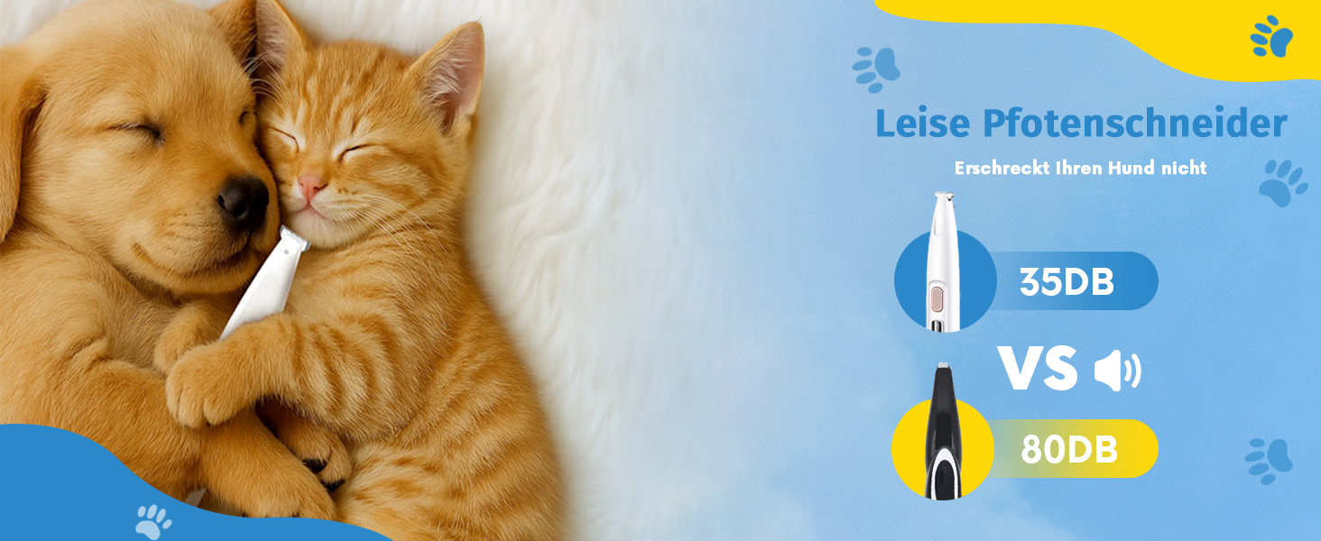 Триммер для собак Paw Trim Pro: безшумний догляд за подушечками лап з LED-підсвічуванням