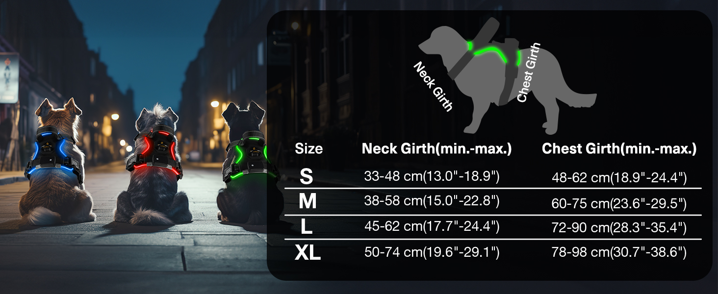 Світловідбиваючий нашийник для собак Masbrill з LED-підсвічуванням, регульований, з ручкою, м'який, для малих, середніх та великих собак (Синій L), Чорно-синій, TC3005B L Чорно-синій