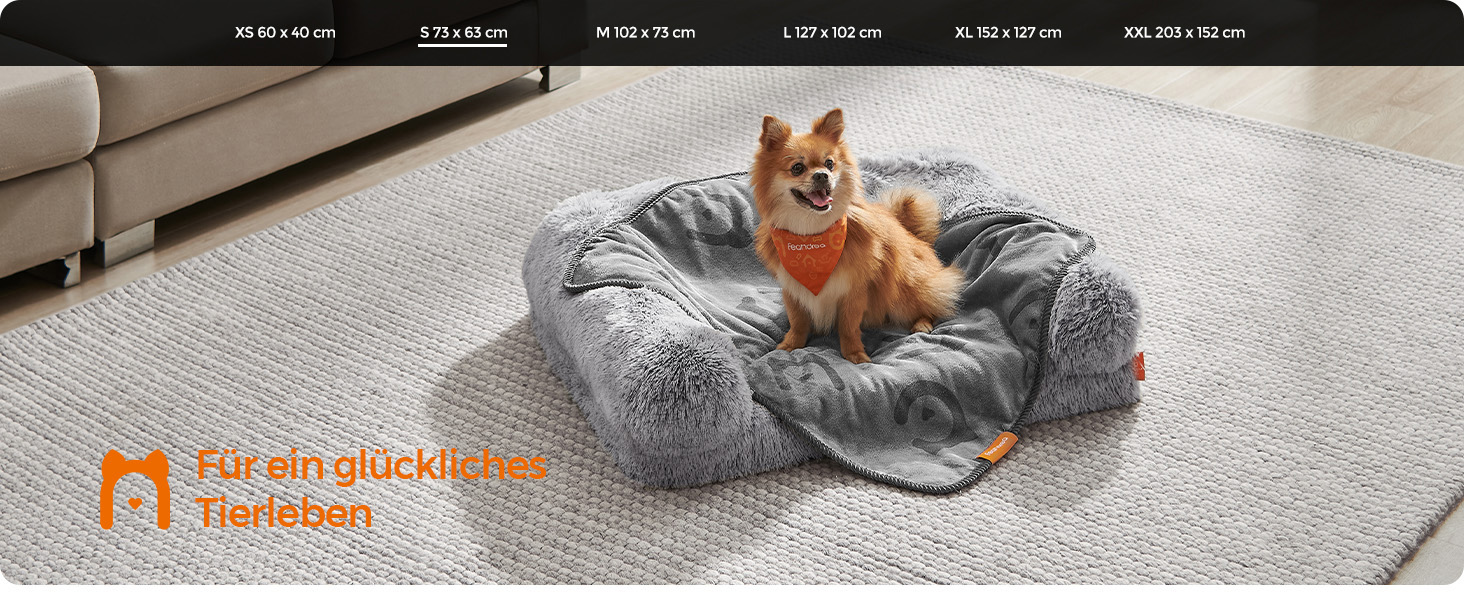 Набір з 3-х простирадл для собак Feandrea, 152x127 см, фланель, сірий, для середніх та великих собак, захист дивану