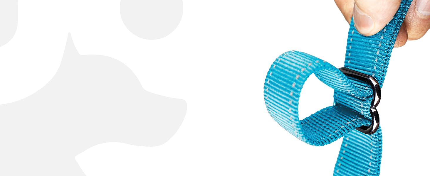 Автогурт для собак Wuglo 30-95см - для безпеки в авто, універсальний, блакитний