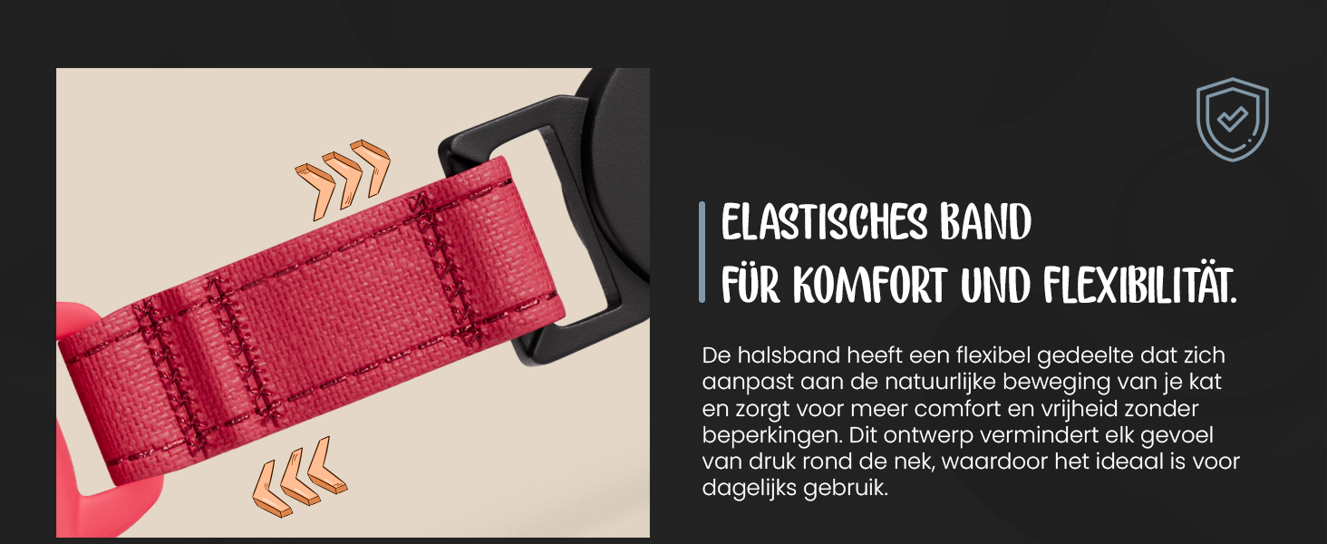 Нашийник для кота KittyTag з аксесуарами, сумісний з Apple Airtag, світловідбиваючий та світловий, GPS, з захистом від задушення, регульований (червоний)